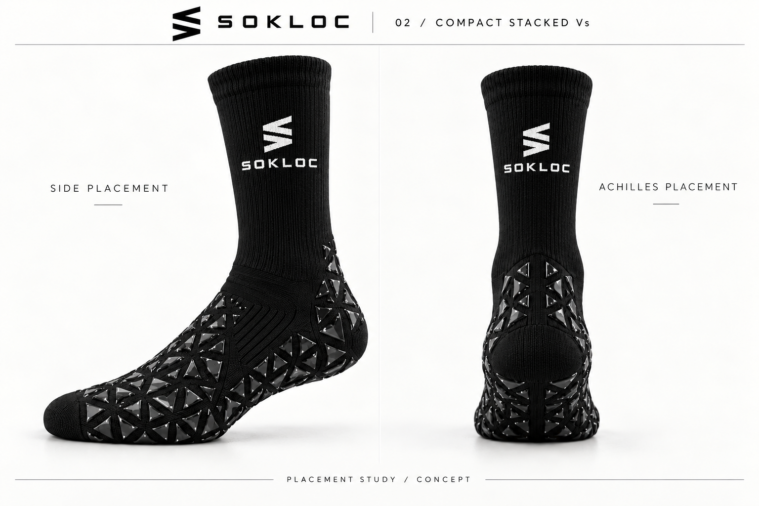 Compact stacked Vs / side + Achilles